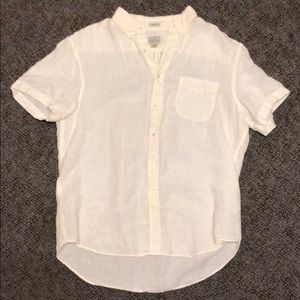 J. Crew Irish Linen polo size L